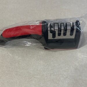 Red and Black Knife Sharpener